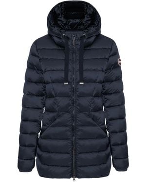 Colmar Hooded Quilted Jacket - Blue