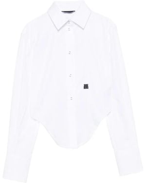 WRSTBHVR Quinn Logo-Embroidered Shirt - White
