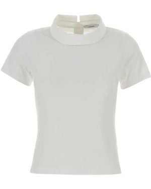 Givenchy Roll-Up Poplin T-Shirt - White