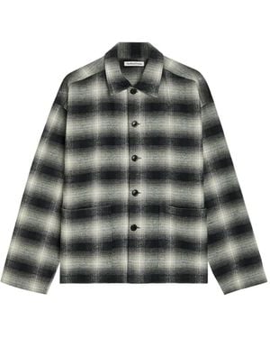YMC Check Button Shirt - Green