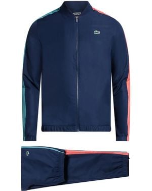 Lacoste Logo-Print Zip-Up Tracksuit - Blue