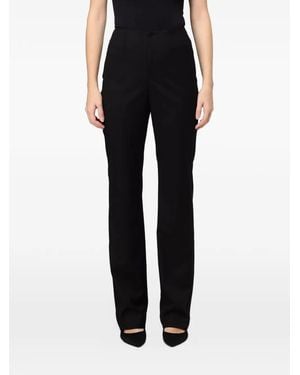 Mar De Margaritas High-Waisted Tailored Trousers - Black