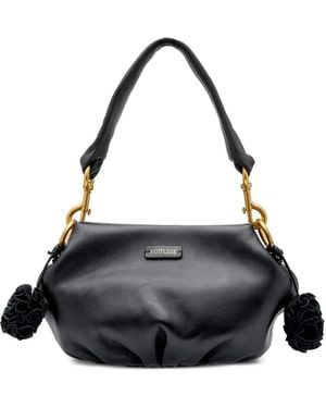 Lottusse Bolso De Hombro Joy De Piel De Borrego - Negro