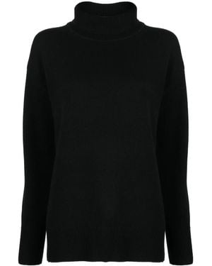 JOSEPH Pull En Laine Mérinos À Col Roulé - Noir