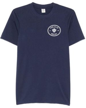 Sporty & Rich Kennedy Graphic-Detail T-Shirt - Blue