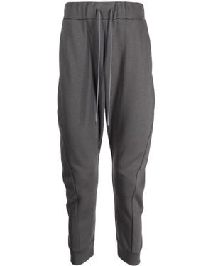 Attachment Drawstring Cotton-Blend Pants - Grey