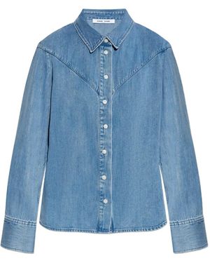Samsøe & Samsøe Samos Denim Button-Up Shirt - Blue