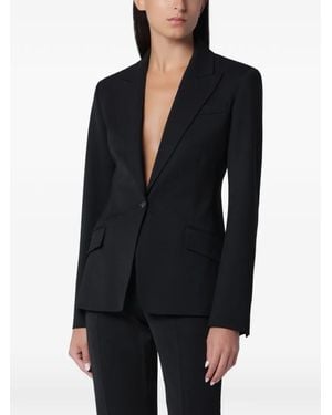 ANDAMANE Toni Single-Breasted Tailored Blazer - Black
