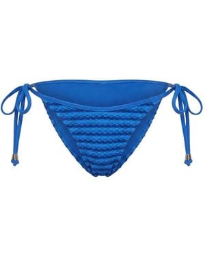 Seafolly Bragas De Bikini Texturizadas - Azul