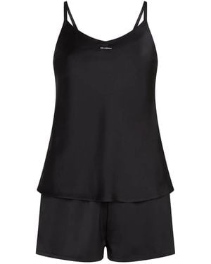 Karl Lagerfeld Logo-Print Pyjama Set - Black