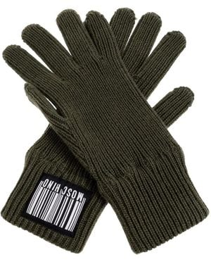 Moschino Guanti Con Applicazione - Verde