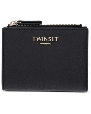 Twinset Portemonnaie Mit Reißverschluss - Schwarz