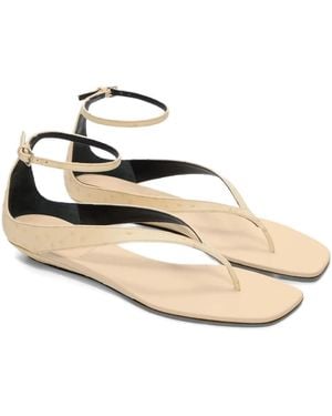 Loulou de Saison Niham Ankle-Strap Sandals - Metallic