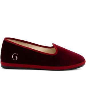 Gondolina Slippers Dogale Con Logo - Rojo