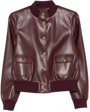 Twinset Button-Fastening Jacket - Brown