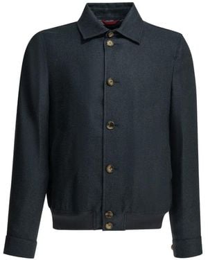 Brunello Cucinelli Button-Down Shirt Jacket - Blue