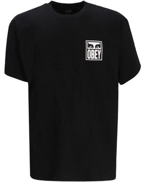 Obey Cotton T-Shirt - Black