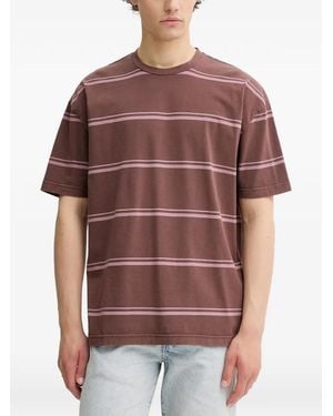 Samsøe & Samsøe Sahakeem Striped T-Shirt - Brown