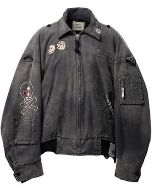 Maison Mihara Yasuhiro Sun Faded Like Military Jacket - Grey