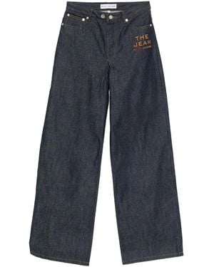 A.P.C. X Marc Jacobs Logo-Embroidered Jeans - Blue