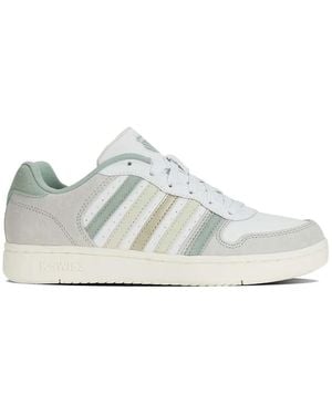 K-swiss Baskets À Empiècements Contrastants - White