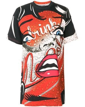 Moschino Coca Cola T-Shirt Dress - Red
