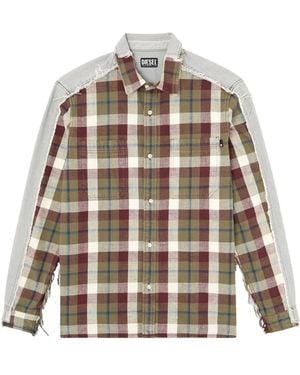DIESEL X Timberland Checked Shirt - White