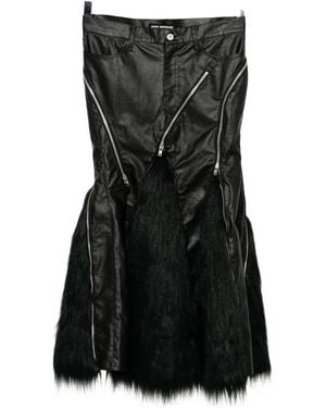 Junya Watanabe Rock Aus Faux Fur - Schwarz