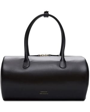 Loulou de Saison Reez Cylindric Leather Shoulder Bag - Black