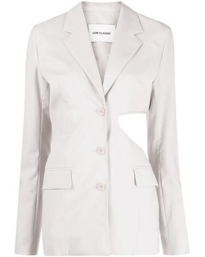 Low Classic Blazer Monopetto Con Dettaglio Cut-Out - Neutro