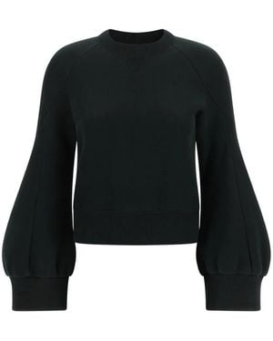 Sacai Balloon-Sleeve Sweatshirt - Black