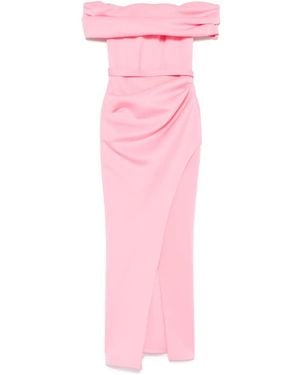 AAVVA Off-Shoulder Avondjurk - Roze