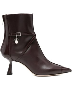 Jimmy Choo Aren 65mm アンクルブーツ - ブラウン