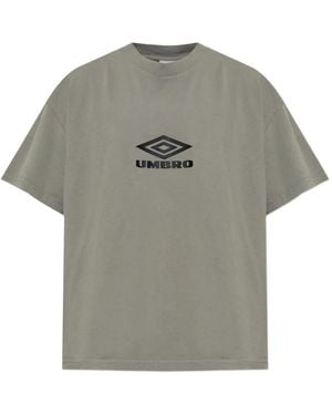 Umbro T-Shirt À Logo Brodé - Grey