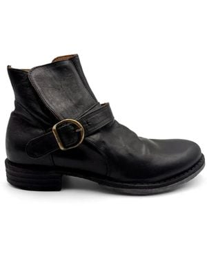 Fiorentini + Baker Eternity Buckle-Fastening Leather Ankle Boots - Black