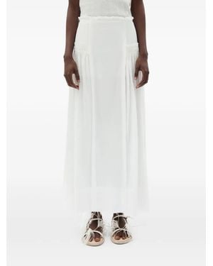 Ann Demeulemeester Ariel Light Maxi Skirt - White