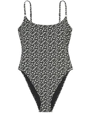 Tory Burch Printed Swimsuit - Black
