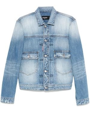 DSquared² 'Heritage' Boxy Denim Jacket - Blue