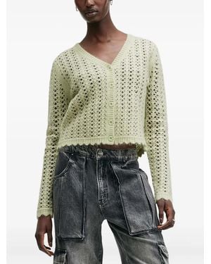 AllSaints Cardigan Vivian Con Occhielli - Verde