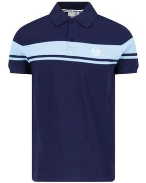 Sergio Tacchini Polo Youngline Con Detalle De Rayas - Azul
