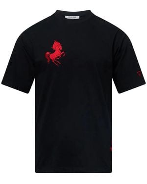 Black Jack Jewelry Horse-Motif T-Shirt - Black
