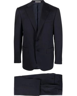 Corneliani Single-Breasted Virgin-Wool Suit - Blue