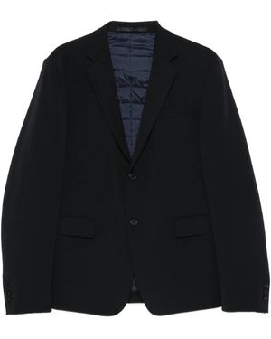 Prada Linea Rossa Wattierter Blazer mit Reißverschluss - Schwarz