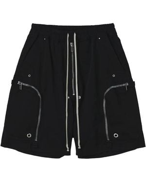 Rick Owens Drawstring Cargo Shorts - Black