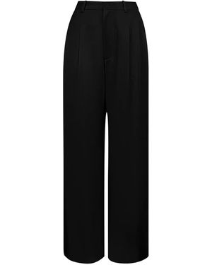 LAPOINTE Pleated-Front Pants - Black