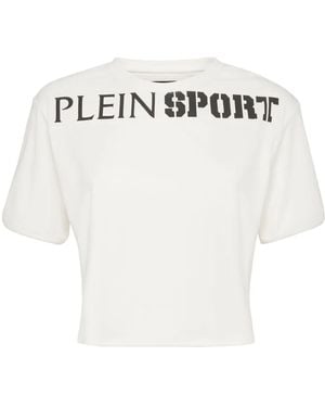 Philipp Plein Cropped T-Shirt - White