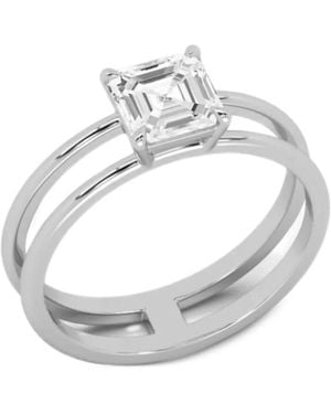 SOLO for Diamonds Diamond Double-Band Ring - White