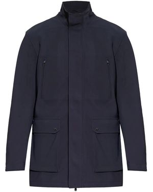 Emporio Armani フラップポケット ライトジャケット - ブルー