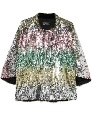 Styland Sequin-Embellished Jacket - Gray