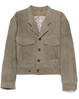 Ziggy Chen Single-Breasted Jacket - Brown